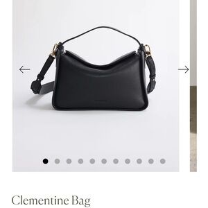 Clementine Black Leather Bag